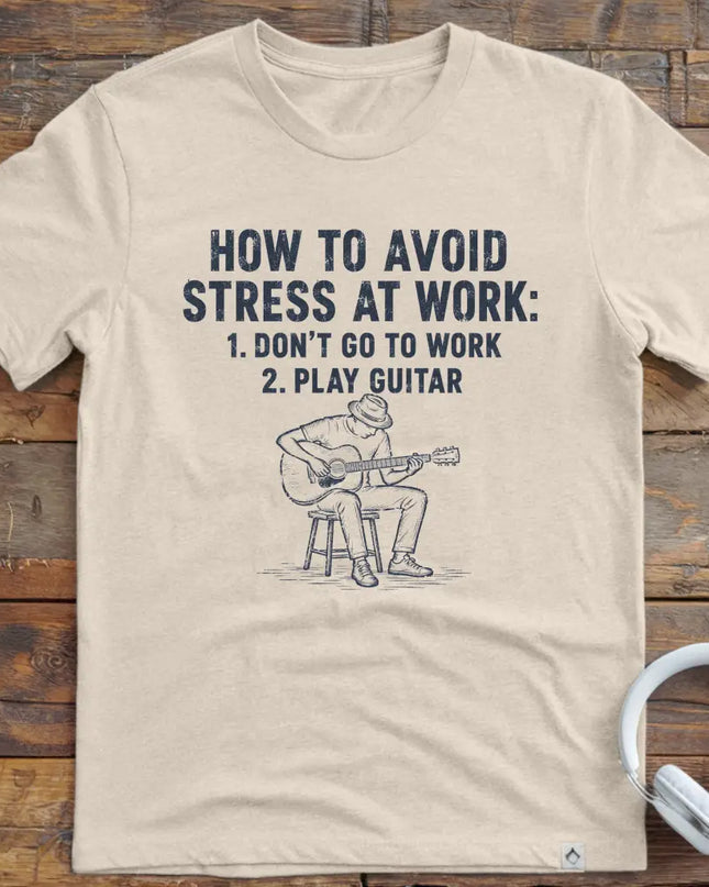 Work Stress Guitar T-Shirt