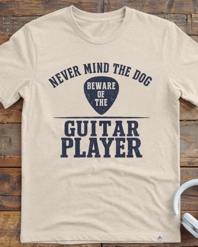 Never Mind Dog Guitar T-Shirt