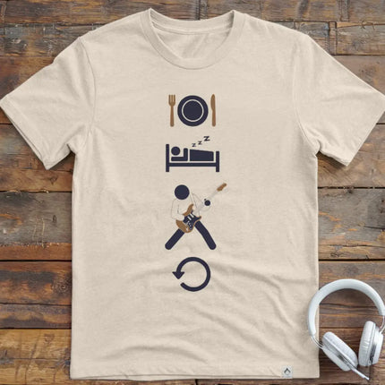 Eat Sleep Guitar Repeat T-Shirt