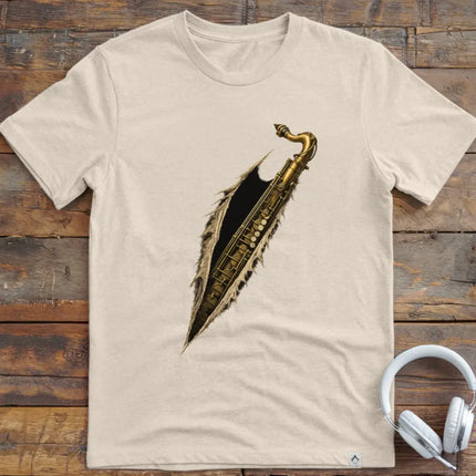Saxophone Torn T-Shirt