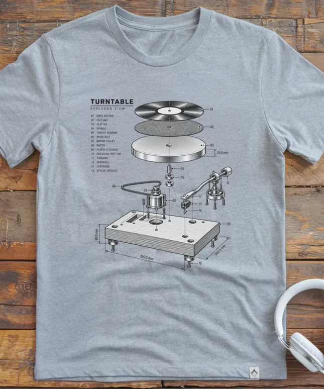 Turntable Exploded T-Shirt