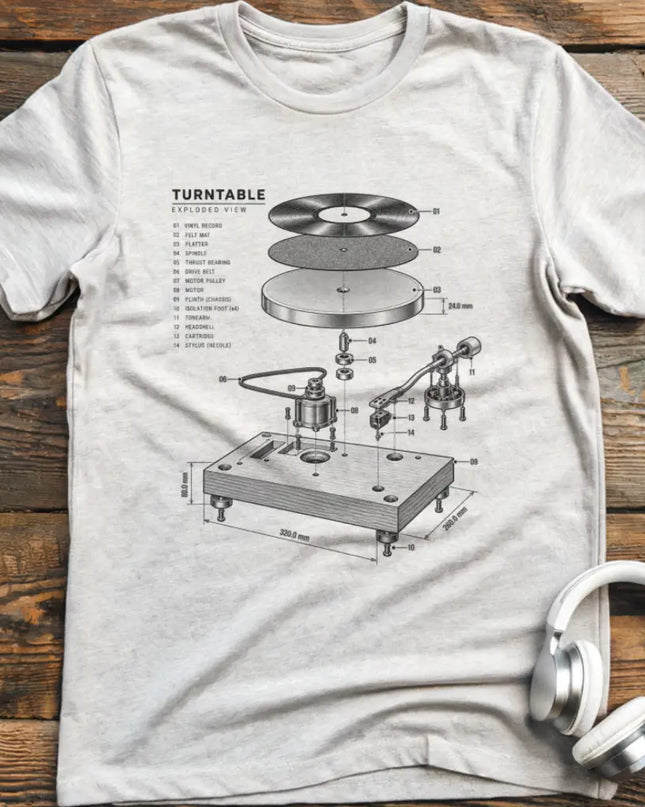 Turntable Exploded T-Shirt