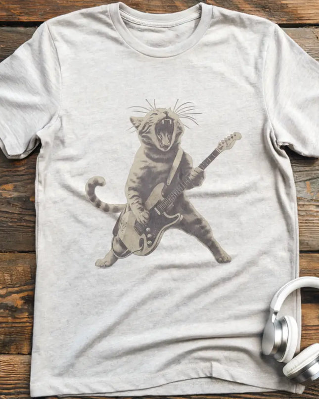 Cat Rocking Out T-Shirt